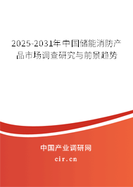 2025-2031年中國(guó)儲(chǔ)能消防產(chǎn)品市場(chǎng)調(diào)查研究與前景趨勢(shì)