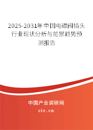 2025-2031年中國電磁閥插頭行業(yè)現(xiàn)狀分析與前景趨勢預(yù)測報告