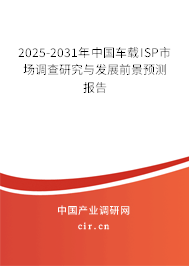 2025-2031年中國(guó)車載ISP市場(chǎng)調(diào)查研究與發(fā)展前景預(yù)測(cè)報(bào)告