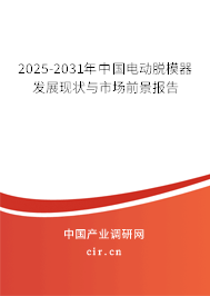 2025-2031年中國電動脫模器發(fā)展現(xiàn)狀與市場前景報告