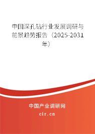 中國(guó)深孔鉆行業(yè)發(fā)展調(diào)研與前景趨勢(shì)報(bào)告（2025-2031年）