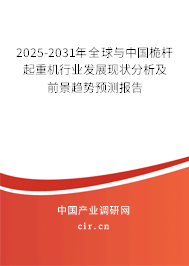 2025-2031年全球與中國桅桿起重機行業(yè)發(fā)展現(xiàn)狀分析及前景趨勢預(yù)測報告