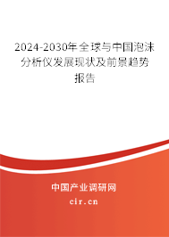 2024-2030年全球與中國泡沫分析儀發(fā)展現(xiàn)狀及前景趨勢報告