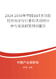 2024-2030年中國BBT多功能射頻治療儀行業(yè)現(xiàn)狀調(diào)研分析與發(fā)展趨勢預(yù)測報(bào)告