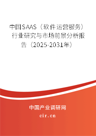 中國SAAS（軟件運(yùn)營服務(wù)）行業(yè)研究與市場前景分析報(bào)告（2025-2031年）
