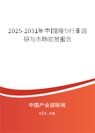 2025-2031年中國(guó)圍巾行業(yè)調(diào)研與市場(chǎng)前景報(bào)告