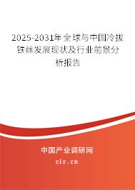 2025-2031年全球與中國冷拔鐵絲發(fā)展現(xiàn)狀及行業(yè)前景分析報(bào)告