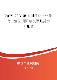 2025-2031年中國煉化一體化行業(yè)全面調(diào)研與發(fā)展趨勢分析報告