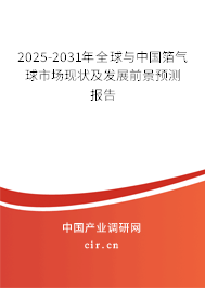 2025-2031年全球與中國箔氣球市場現(xiàn)狀及發(fā)展前景預(yù)測報告