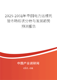 （最新）中國電力運(yùn)維托管市場現(xiàn)狀分析與發(fā)展趨勢預(yù)測報告