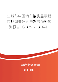 全球與中國汽車抬頭顯示器市場調(diào)查研究與發(fā)展趨勢預(yù)測報(bào)告（2024-2030年）
