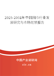 2025-2031年中國圍巾行業(yè)發(fā)展研究與市場前景報告