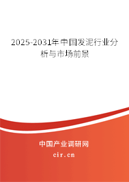 2024-2030年中國發(fā)泥行業(yè)分析與市場前景