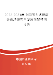 2025-2031年中國壓力式溫度計市場研究與發(fā)展前景預(yù)測報告