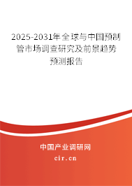 2025-2031年全球與中國預(yù)制管市場調(diào)查研究及前景趨勢預(yù)測報告