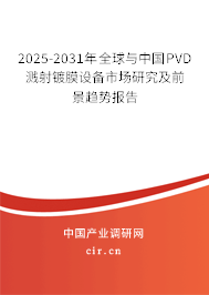 2025-2031年全球與中國PVD濺射鍍膜設(shè)備市場研究及前景趨勢報(bào)告