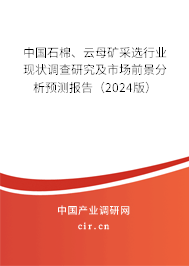 中國石棉、云母礦采選行業(yè)現(xiàn)狀調(diào)查研究及市場前景分析預測報告（2024版）