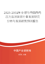 2024-2030年全球與中國(guó)顱內(nèi)壓力監(jiān)測(cè)裝置行業(yè)發(fā)展研究分析與發(fā)展趨勢(shì)預(yù)測(cè)報(bào)告