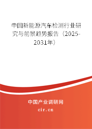 中國新能源汽車檢測行業(yè)研究與前景趨勢報告（2025-2031年）