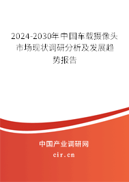 2024-2030年中國車載攝像頭市場現(xiàn)狀調(diào)研分析及發(fā)展趨勢報告