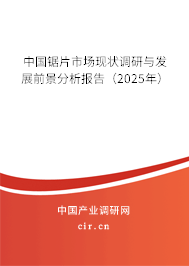 中國鋸片市場現(xiàn)狀調(diào)研與發(fā)展前景分析報告（2025年）