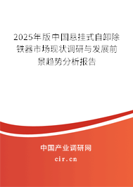 2025年版中國懸掛式自卸除鐵器市場現(xiàn)狀調(diào)研與發(fā)展前景趨勢分析報(bào)告