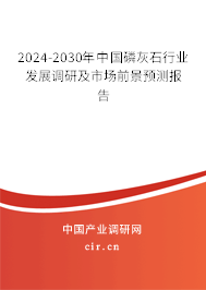 2024-2030年中國磷灰石行業(yè)發(fā)展調(diào)研及市場前景預(yù)測報(bào)告