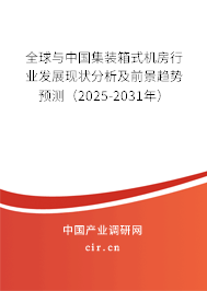 全球與中國集裝箱式機(jī)房行業(yè)發(fā)展現(xiàn)狀分析及前景趨勢預(yù)測（2025-2031年）