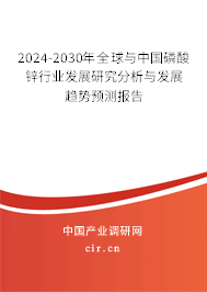 2024-2030年全球與中國磷酸鋅行業(yè)發(fā)展研究分析與發(fā)展趨勢預測報告