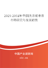 2024-2030年中國(guó)洗滌緩沖液市場(chǎng)研究與發(fā)展趨勢(shì)