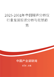 2024-2030年中國噪聲分析儀行業(yè)發(fā)展現(xiàn)狀分析與前景趨勢