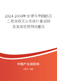 2024-2030年全球與中國(guó)低壓二氧化碳滅火系統(tǒng)行業(yè)調(diào)研及發(fā)展前景預(yù)測(cè)報(bào)告