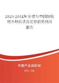 2025-2031年全球與中國蹦極椅市場現(xiàn)狀及前景趨勢預測報告