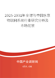2025-2031年全球與中國(guó)水泵物聯(lián)網(wǎng)系統(tǒng)行業(yè)研究分析及市場(chǎng)前景