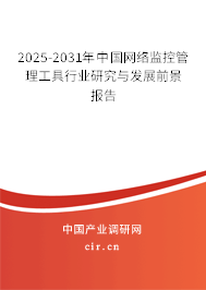 2025-2031年中國網(wǎng)絡(luò)監(jiān)控管理工具行業(yè)研究與發(fā)展前景報告