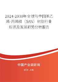 2024-2030年全球與中國苯乙烯-丙烯腈（SAN）樹脂行業(yè)現(xiàn)狀及發(fā)展趨勢分析報告