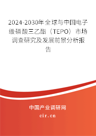 2024-2030年全球與中國電子級磷酸三乙酯（TEPO）市場調(diào)查研究及發(fā)展前景分析報告