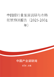 中國膜行業(yè)發(fā)展調(diào)研與市場前景預(yù)測報告（2025-2031年）
