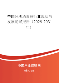 中國牙刷消毒器行業(yè)現(xiàn)狀與發(fā)展前景報告（2025-2031年）