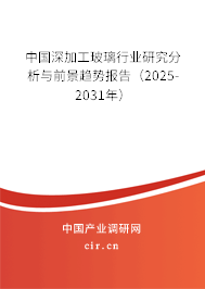中國深加工玻璃行業(yè)研究分析與前景趨勢(shì)報(bào)告（2025-2031年）
