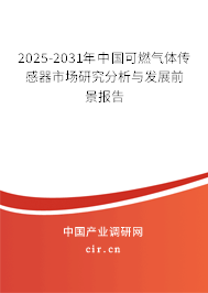 2025-2031年中國可燃?xì)怏w傳感器市場研究分析與發(fā)展前景報(bào)告