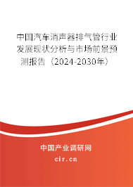中國汽車消聲器排氣管行業(yè)發(fā)展現(xiàn)狀分析與市場前景預(yù)測報告（2024-2030年）