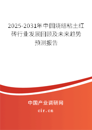 2025-2031年中國(guó)燒結(jié)粘土紅磚行業(yè)發(fā)展回顧及未來(lái)趨勢(shì)預(yù)測(cè)報(bào)告