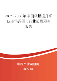 2025-2031年中國救援提升系統(tǒng)市場調(diào)研與行業(yè)前景預(yù)測報告