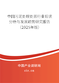 中國污泥處理處置行業(yè)現(xiàn)狀分析與發(fā)展趨勢研究報告（2025年版）