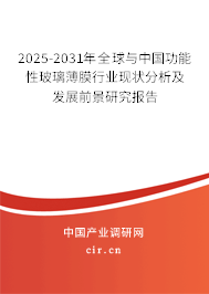 2025-2031年全球與中國功能性玻璃薄膜行業(yè)現(xiàn)狀分析及發(fā)展前景研究報(bào)告