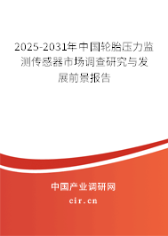 2025-2031年中國輪胎壓力監(jiān)測(cè)傳感器市場(chǎng)調(diào)查研究與發(fā)展前景報(bào)告