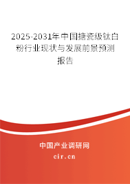 2025-2031年中國搪瓷級鈦白粉行業(yè)現(xiàn)狀與發(fā)展前景預測報告