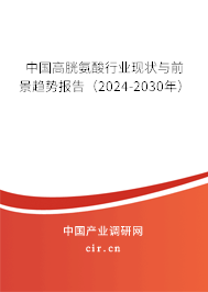 中國高胱氨酸行業(yè)現(xiàn)狀與前景趨勢(shì)報(bào)告（2024-2030年）