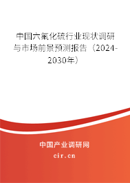 中國六氟化硫行業(yè)現(xiàn)狀調(diào)研與市場(chǎng)前景預(yù)測(cè)報(bào)告（2024-2030年）